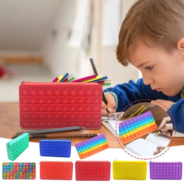 wholesale silicone fidgets pop it sensory pencil case toys party snap hand grab bubble stationery storage bag antistress back to school gift
wholesale silicone fidgets pop it sensory pencil case toys party snap hand grab bubble stationery storage bag antistress back to school gift
