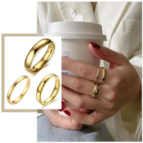 cluster rings chic simple women anti scratch tungsten classic 2/3/4/6 mm fashion band candid lady jewelry, Golden;silver
cluster rings chic simple women anti scratch tungsten classic 2/3/4/6 mm fashion band candid lady jewelry, Golden;silver