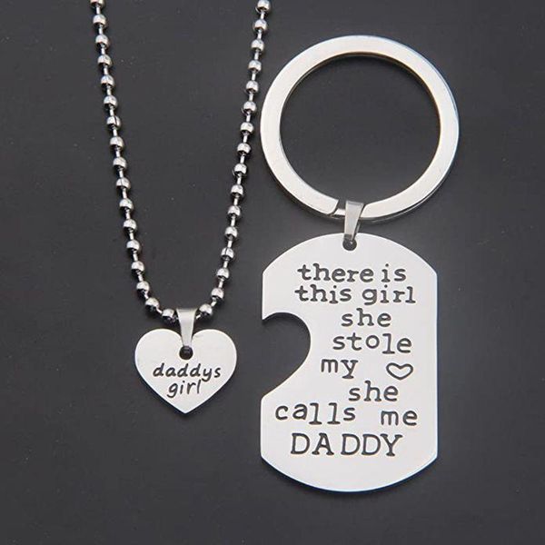 chokers 2pcs father daughter gift these girls stole my heart they call me daddy keychain set puzzle dad necklace c1fc, Golden;silver
chokers 2pcs father daughter gift these girls stole my heart they call me daddy keychain set puzzle dad necklace c1fc, Golden;silver