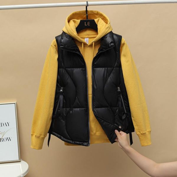 women's vests women short vest winter warm plus size down cotton jacket thicken loose parkas outerwear black female veats sleeveless wa, Black;white
women's vests women short vest winter warm plus size down cotton jacket thicken loose parkas outerwear black female veats sleeveless wa, Black;white