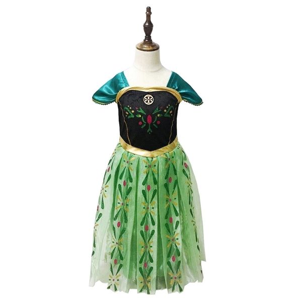 snow and ice princess anna dress, Red;yellow