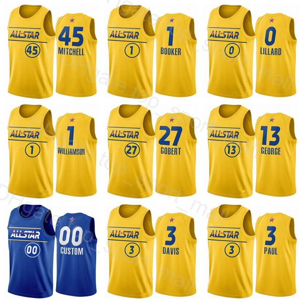 basketball all-star jerseys davis 3 paul george 13 rudy gobert chris paul 13 zion devin booker donovan mitchell 45 western conference yellow, Black;red
basketball all-star jerseys davis 3 paul george 13 rudy gobert chris paul 13 zion devin booker donovan mitchell 45 western conference yellow, Black;red