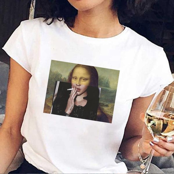 mona lisa funny harajuku ullzang women t shirts vintage grunge aesthetic korean style 90s tees female, White
mona lisa funny harajuku ullzang women t shirts vintage grunge aesthetic korean style 90s tees female, White