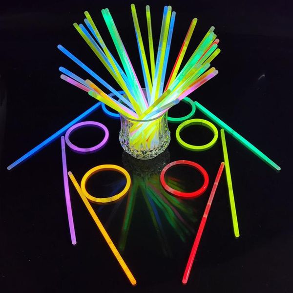 party decoration 50/100pcs fluorescence light glow sticks birthday wedding bracelets necklaces neon halloween props
party decoration 50/100pcs fluorescence light glow sticks birthday wedding bracelets necklaces neon halloween props