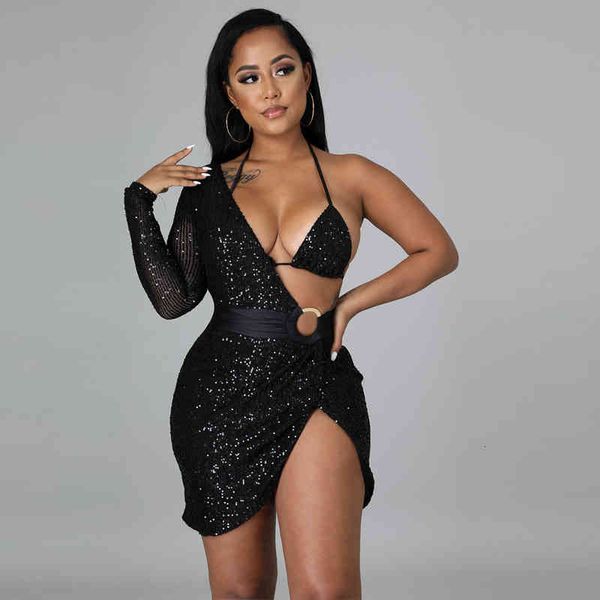 ladies fashion high fork open back lace up diagonal shoulder nightclub style party dress, Black;gray
ladies fashion high fork open back lace up diagonal shoulder nightclub style party dress, Black;gray