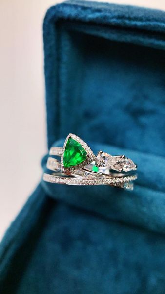 cluster rings guild jy solid 18k white gold nature green emerald 0.39ct for women birthday's presents fine jewelry, Golden;silver
cluster rings guild jy solid 18k white gold nature green emerald 0.39ct for women birthday's presents fine jewelry, Golden;silver