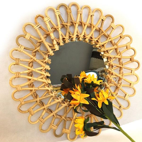 mirrors 2021 rattan round makeup mirror innovative art decor dressing bathroom wall hanging
mirrors 2021 rattan round makeup mirror innovative art decor dressing bathroom wall hanging