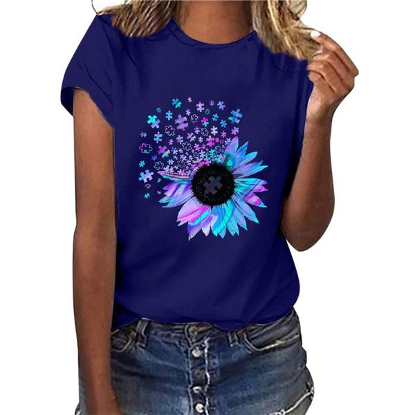 women's t-shirt casual summer female letter sunflower printing short sleeves o-neck loose oversize plus size women clothes, White
women's t-shirt casual summer female letter sunflower printing short sleeves o-neck loose oversize plus size women clothes, White