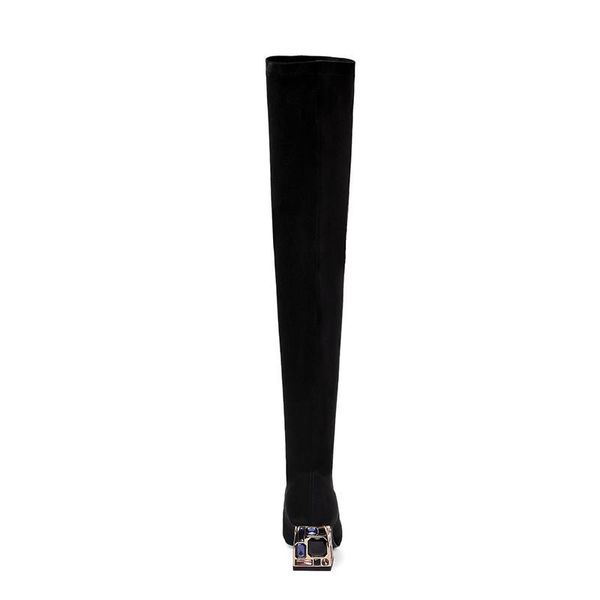 boots the 2021 autumn and winter trendy fashion style women's slim crystal stretch over-the-knee, Black
boots the 2021 autumn and winter trendy fashion style women's slim crystal stretch over-the-knee, Black