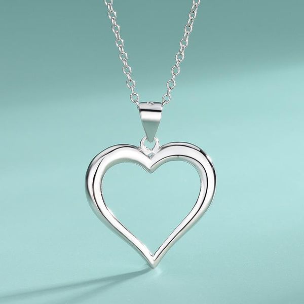chains s925 sterling silver heart-shaped love ladies secklace simplicity fashion glossy heart necklace jewelry pendant clavicle chain
chains s925 sterling silver heart-shaped love ladies secklace simplicity fashion glossy heart necklace jewelry pendant clavicle chain