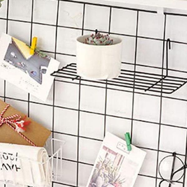 storage baskets 2 pcs shelf for design metal wall grille, grid po used lattice , black
storage baskets 2 pcs shelf for design metal wall grille, grid po used lattice , black