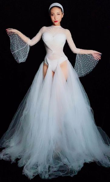 women stage see through mesh crystals dress white perspective rhinestones long dress nightclub female singer dances costume, Black;red
women stage see through mesh crystals dress white perspective rhinestones long dress nightclub female singer dances costume, Black;red