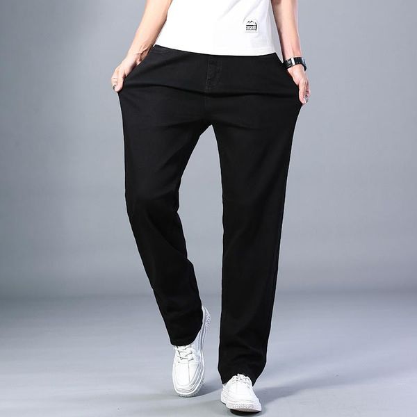 men's jeans classic style loose straight-leg thin business high-waist stretch casual pants male brand slim-fit denim trousers, Blue
men's jeans classic style loose straight-leg thin business high-waist stretch casual pants male brand slim-fit denim trousers, Blue