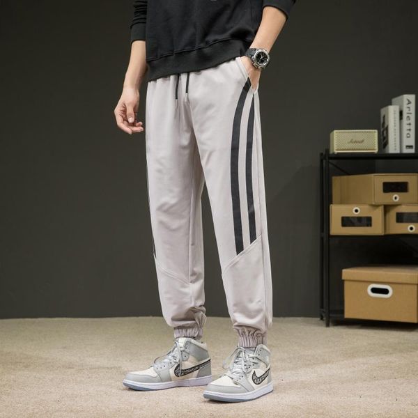 men's pants spring men casual sweatpants mens sportswear joggers striped fashion gyms harem, Black
men's pants spring men casual sweatpants mens sportswear joggers striped fashion gyms harem, Black