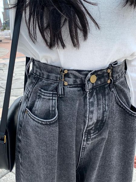 women's jeans spring autumn women high waist straight loose quality comfortable fashion streetwear washing female denim trousers, Blue
women's jeans spring autumn women high waist straight loose quality comfortable fashion streetwear washing female denim trousers, Blue