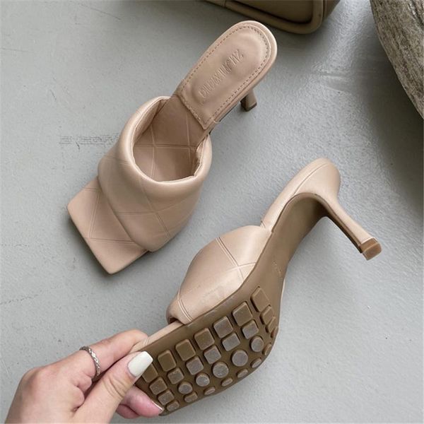 slippers 2021 women summer 10cm high heels slides mules lady nude sandals designer stiletto heel soft leather shoes, Black
slippers 2021 women summer 10cm high heels slides mules lady nude sandals designer stiletto heel soft leather shoes, Black