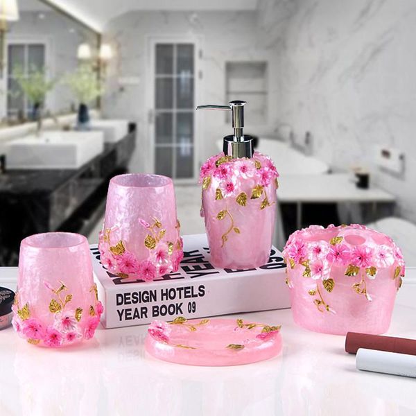 bath accessory set romantic rose flower simple resin bathroom five-piece household european-style wash cup supplies toilet toothbr
bath accessory set romantic rose flower simple resin bathroom five-piece household european-style wash cup supplies toilet toothbr