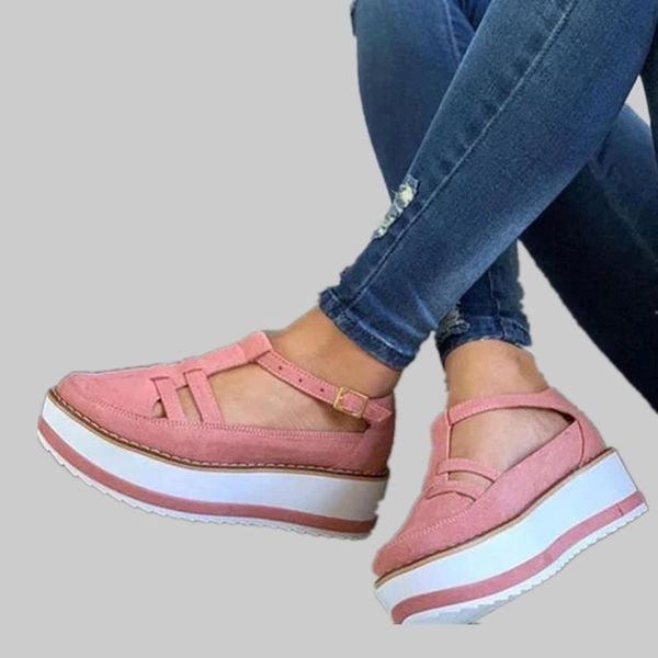 sandals women's summer casual vintage ladies platform shoes buckle strap solid color sewing retro plus size wedge female, Black
sandals women's summer casual vintage ladies platform shoes buckle strap solid color sewing retro plus size wedge female, Black