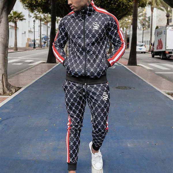 new men sport suits set men brand fitness suits autumn men set long sleeve stripe hoodies+pants gyms casual sportswear suit, Black
new men sport suits set men brand fitness suits autumn men set long sleeve stripe hoodies+pants gyms casual sportswear suit, Black