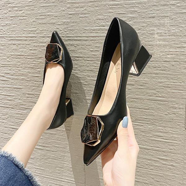 dress shoes single women 2021 pointed temperament thick heel commuter professional high-heeled mid-heel, Black
dress shoes single women 2021 pointed temperament thick heel commuter professional high-heeled mid-heel, Black