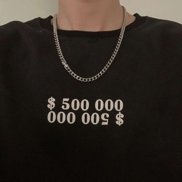 zuodan ins hip hop cool men and women necklace street cuban chain accessories, Silver
zuodan ins hip hop cool men and women necklace street cuban chain accessories, Silver