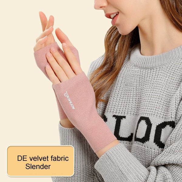 colorful women winter autumn cold-proof fingerless gloves soft comfortable wlywend gloves, Blue;gray
colorful women winter autumn cold-proof fingerless gloves soft comfortable wlywend gloves, Blue;gray