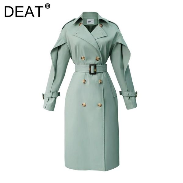 women's trench coats deat woman coat green solid ruffles lapel collar long sleeve sashes high street 2021 autumn korean fashion 15xm660, Tan;black
women's trench coats deat woman coat green solid ruffles lapel collar long sleeve sashes high street 2021 autumn korean fashion 15xm660, Tan;black