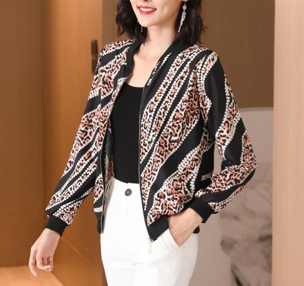 sunscreen outwear 2021 summer women print basic thin long sleeve female casual bomber jacket clothin tgo9, Black;brown
sunscreen outwear 2021 summer women print basic thin long sleeve female casual bomber jacket clothin tgo9, Black;brown
