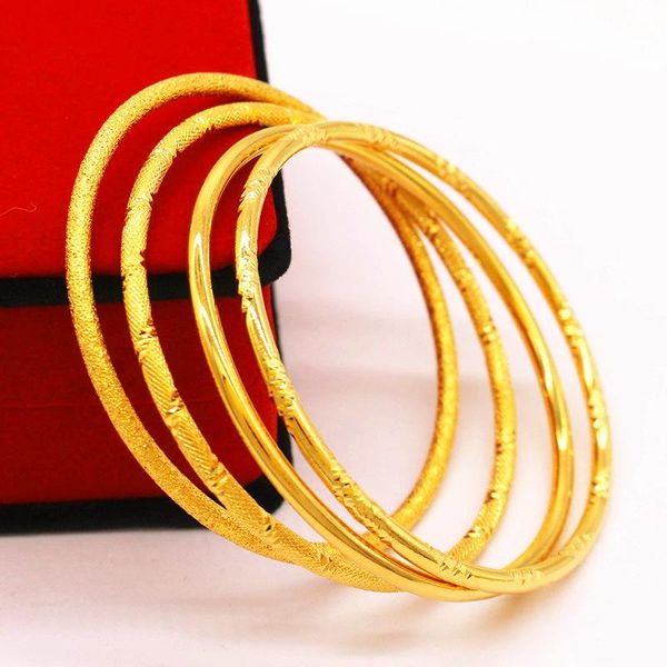 charm bracelets arrived 1pcs pure gold color 3mm thick circle bracelet & bangle for women,love filled cuff women jewelry, Golden;silver
charm bracelets arrived 1pcs pure gold color 3mm thick circle bracelet & bangle for women,love filled cuff women jewelry, Golden;silver
