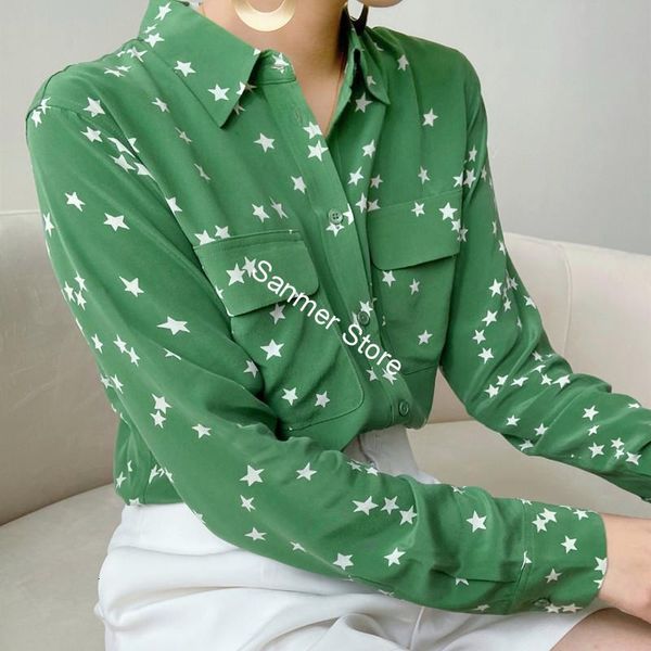 2021 new camisa feminina quatro cores bolsos duplos 100% estrelas de seda impresso turn-down colarinho manga longa solto escritrio senhora a, White
2021 new camisa feminina quatro cores bolsos duplos 100% estrelas de seda impresso turn-down colarinho manga longa solto escritrio senhora a, White