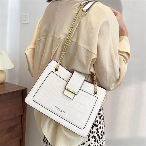 cross body solid color crocodile pattern women pu leather chain shoulder bag luxury trendy handbags shoppers simple all-match messenger
cross body solid color crocodile pattern women pu leather chain shoulder bag luxury trendy handbags shoppers simple all-match messenger