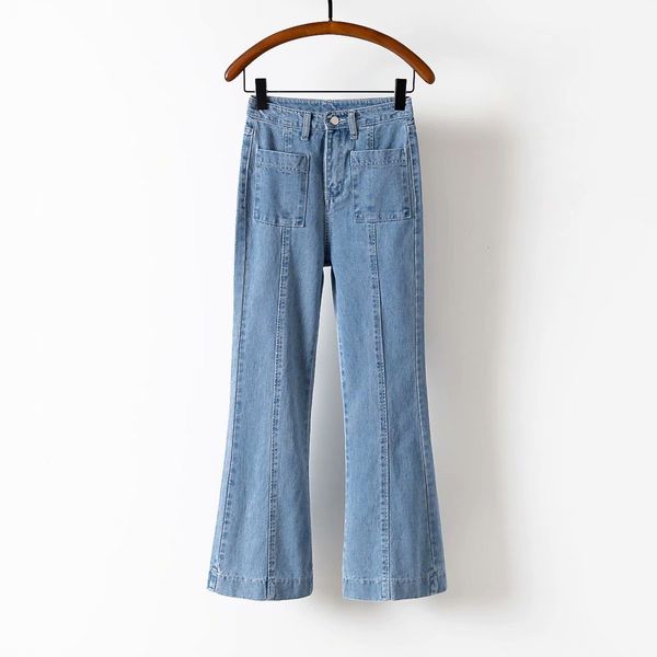jeans f9516 - korean women's clothing autumn and winter 2021 high waist pocket stereo line denim micro la pants for women, Blue
jeans f9516 - korean women's clothing autumn and winter 2021 high waist pocket stereo line denim micro la pants for women, Blue