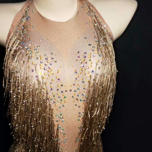 sparkly golden tassel bodysuit women rhinestone outfit glisten beads costume one-piece dance wear singer stage leotard headdress, Black;red
sparkly golden tassel bodysuit women rhinestone outfit glisten beads costume one-piece dance wear singer stage leotard headdress, Black;red