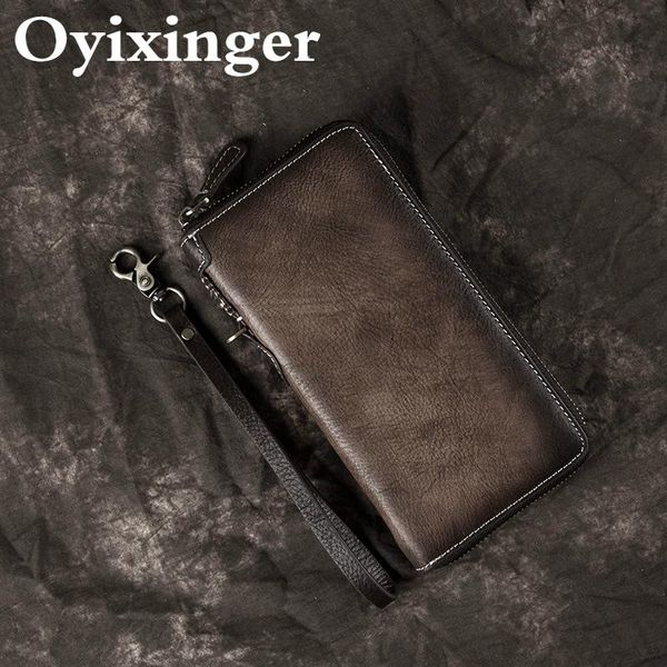 wallets oyixinger vintage men wallet genuine leather zipper clutch for leisure multi-function cowhide purse retro long male, Red;black
wallets oyixinger vintage men wallet genuine leather zipper clutch for leisure multi-function cowhide purse retro long male, Red;black