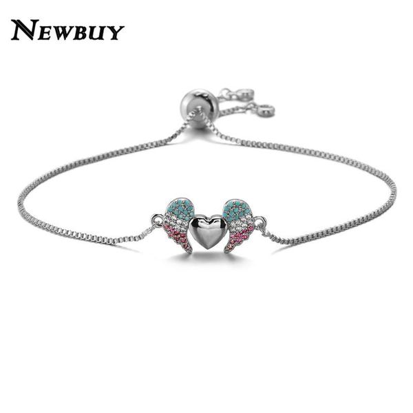 charm bracelets buy fashion heart & wing for women girl adjustable copper chain bracelet colourful zirconia jewelry femme, Golden;silver
charm bracelets buy fashion heart & wing for women girl adjustable copper chain bracelet colourful zirconia jewelry femme, Golden;silver
