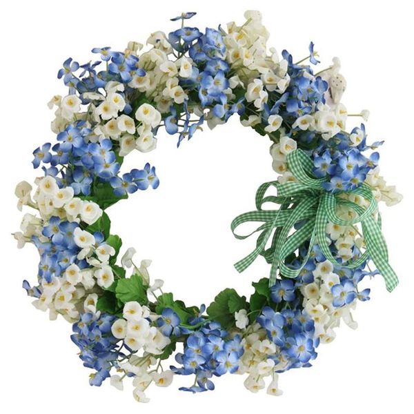 artificial door wreath, artificial flower blue & white handmade wreath, for front door wall window wedding party decor
artificial door wreath, artificial flower blue & white handmade wreath, for front door wall window wedding party decor