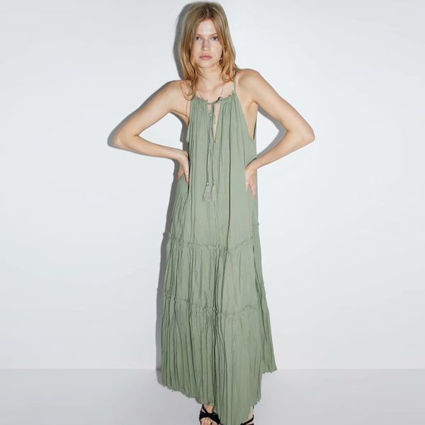 2021 new solid armygreen cotton maxi dress women sleeveless tassel strap summer dresses beach wear vestidos 9h6h, White
2021 new solid armygreen cotton maxi dress women sleeveless tassel strap summer dresses beach wear vestidos 9h6h, White