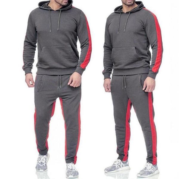 men's tracksuits hoodie sweater sportswear + sports pants set casual harajuku hip hop zipper men, Gray
men's tracksuits hoodie sweater sportswear + sports pants set casual harajuku hip hop zipper men, Gray