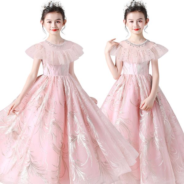 Childrens princess dress lace embroidery long dress flower girl wedding dress beading party princess
Childrens princess dress lace embroidery long dress flower girl wedding dress beading party princess