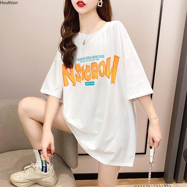 women's t-shirt houthion printing loose plus size tshirt short sleeve korean fashion casual o-neck t shirt summer, White
women's t-shirt houthion printing loose plus size tshirt short sleeve korean fashion casual o-neck t shirt summer, White