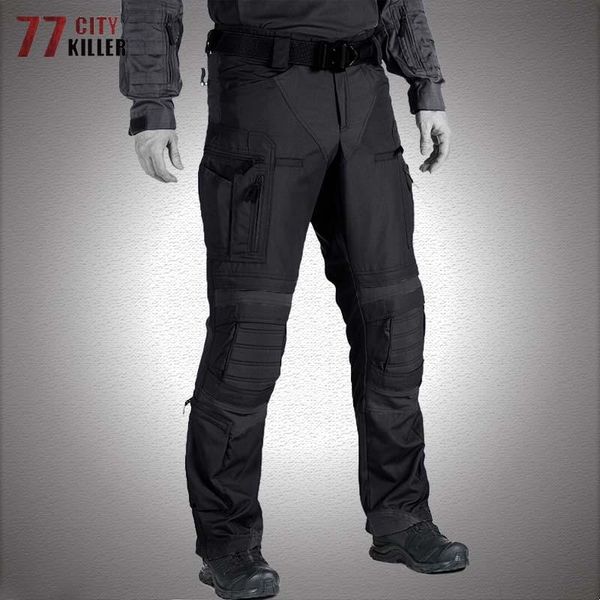 men's pants waterproof tactical men wear resistant swat combat cargo trousers us army multi-pocket paintball work joggers, Black
men's pants waterproof tactical men wear resistant swat combat cargo trousers us army multi-pocket paintball work joggers, Black