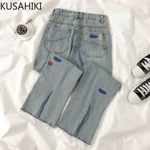kusahiki split high waist demin pants women spring long trousers causal korean printing jeans wide leg pants 6f302 210602, Blue
kusahiki split high waist demin pants women spring long trousers causal korean printing jeans wide leg pants 6f302 210602, Blue