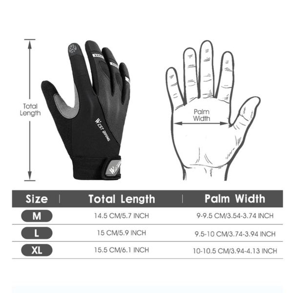 cycling gloves a5kc west biking sports full finger gel bike mountain road riding equipment, Black
cycling gloves a5kc west biking sports full finger gel bike mountain road riding equipment, Black