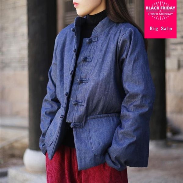 women's down & parkas winter arrival fashion brand buck single breasted cotton coat female short thicker pure color retro warm wq342, Black
women's down & parkas winter arrival fashion brand buck single breasted cotton coat female short thicker pure color retro warm wq342, Black