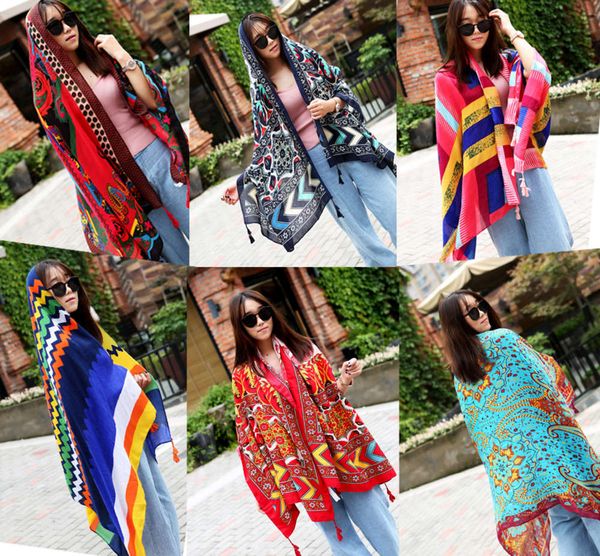 ethnic style seaside tourism beach sun proof shawl large size cotton linen printed silk scarf, Blue;black
ethnic style seaside tourism beach sun proof shawl large size cotton linen printed silk scarf, Blue;black