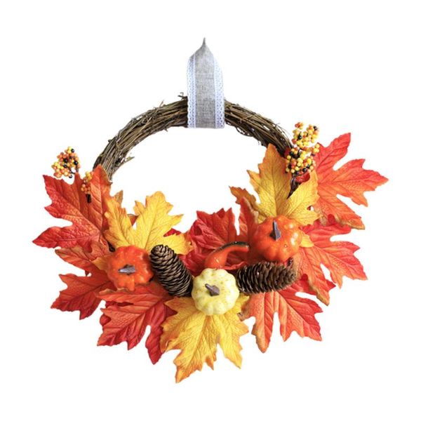 decorative flowers & wreaths simulation wreath pumpkin thanksgiving flower 35cm wall hanging home decor autumn fashion pine cone garland
decorative flowers & wreaths simulation wreath pumpkin thanksgiving flower 35cm wall hanging home decor autumn fashion pine cone garland