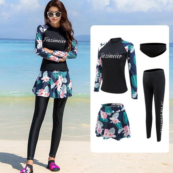one-piece suits rashguard swimwear women rash guard plavky ladies surf suit bathing long sleeve split swimsuit with skirt pants korea floral
one-piece suits rashguard swimwear women rash guard plavky ladies surf suit bathing long sleeve split swimsuit with skirt pants korea floral