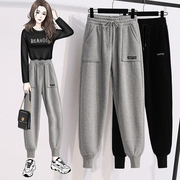 women's pants & capris 2021 autumn and winter casual fashion sports trousers slimming loose student ankle banded, Black;white
women's pants & capris 2021 autumn and winter casual fashion sports trousers slimming loose student ankle banded, Black;white