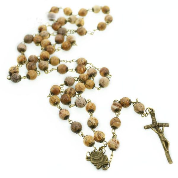 pendant necklaces high-end rosary necklace catholic christianity occident antique picture stone beaded torque cross men jewelry, Silver
pendant necklaces high-end rosary necklace catholic christianity occident antique picture stone beaded torque cross men jewelry, Silver