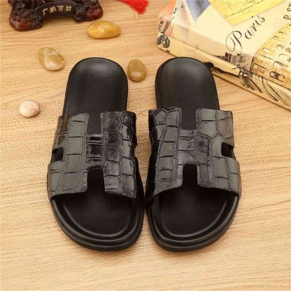 80% off outlet store botiya alligator belly slippers men's leather casual breathable household summer flip flop home alligator slippers, Black
80% off outlet store botiya alligator belly slippers men's leather casual breathable household summer flip flop home alligator slippers, Black